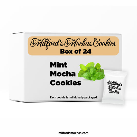 Box of 24 Packaged Mint Mocha Cookies