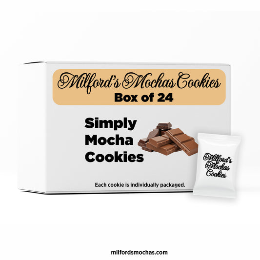 Simply Mocha Box of 24 Individually Packed Cookies